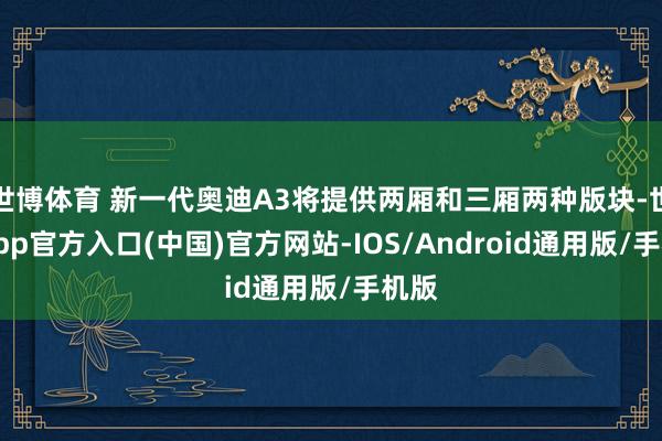 世博体育 新一代奥迪A3将提供两厢和三厢两种版块-世博app官方入口(中国)官方网站-IOS/Android通用版/手机版