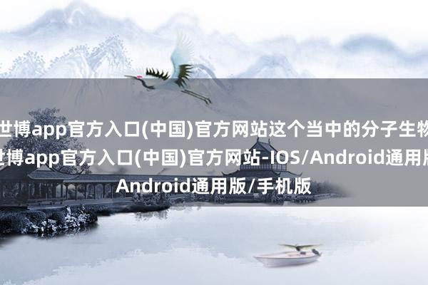 世博app官方入口(中国)官方网站这个当中的分子生物学机制-世博app官方入口(中国)官方网站-IOS/Android通用版/手机版