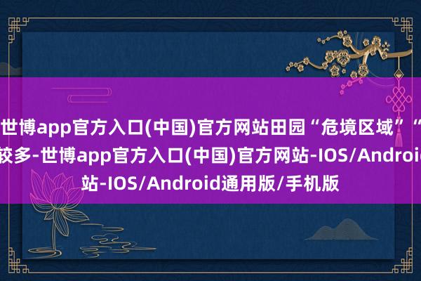 世博app官方入口(中国)官方网站田园“危境区域”“无东说念主区”较多-世博app官方入口(中国)官方网站-IOS/Android通用版/手机版