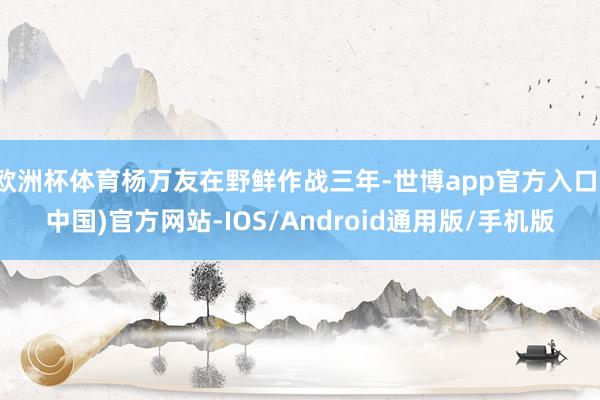 欧洲杯体育杨万友在野鲜作战三年-世博app官方入口(中国)官方网站-IOS/Android通用版/手机版