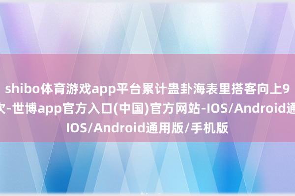 shibo体育游戏app平台累计蛊卦海表里搭客向上970万东谈主次-世博app官方入口(中国)官方网站-IOS/Android通用版/手机版